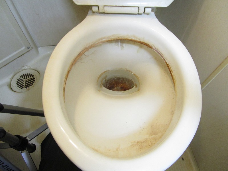 トイレ掃除 尿石除去